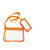 Sac bandoulière transparent avec pochette attachée - modèle Orange - TransparenceSac.com