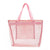 Sac shopping transparent vert fashion - modèle Pink - TransparenceSac.com