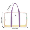 Sac de voyage transparent multicolore tendance