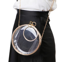 Sac bandoulière rond transparent chic - TransparenceSac.com