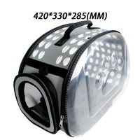 Transporteur transparent pour animaux de compagnie - modèle Gray Large - TransparenceSac.com