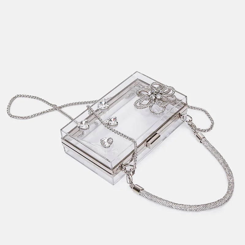 Sac a Main Transparent Chic Fleur