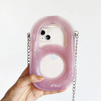 Trousse transparente mode enfant avec porte clés - modèle pink - TransparenceSac.com