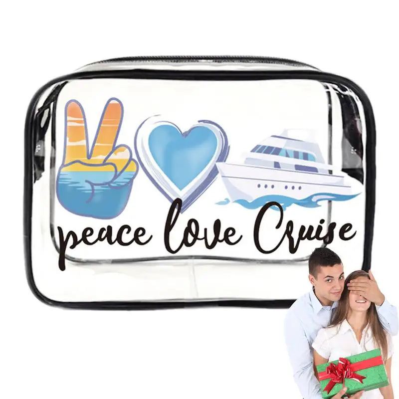 Pochette transparente fun vacances plage