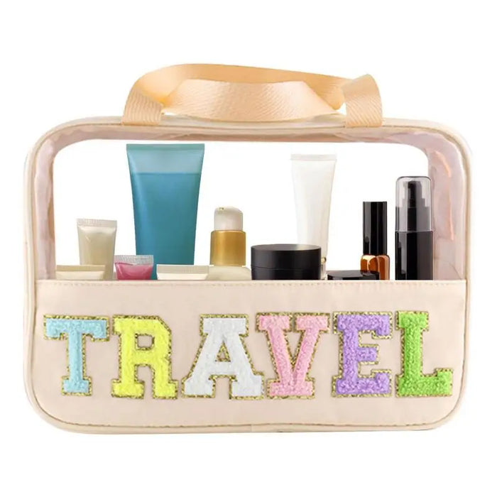 Trousse voyage transparente fashion colorée pratique