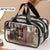 Sac transparent multi-usage cosmétique élégant - modèle Transparent-Medium - TransparenceSac.com