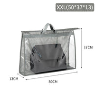 Sac shopping transparent XXL élégance pratique - modèle grey XXL - TransparenceSac.com