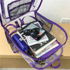 Sac à dos transparent avec pochettes assorties