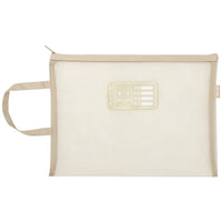 Pochette transparente double compartiment адаптер - modèle Yellow single layer - TransparenceSac.com
