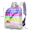 Sac à dos transparent arc-en-ciel holographique