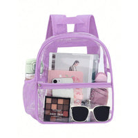 Sac à dos transparent mode violet lumineux - modèle purple / one size - TransparenceSac.com