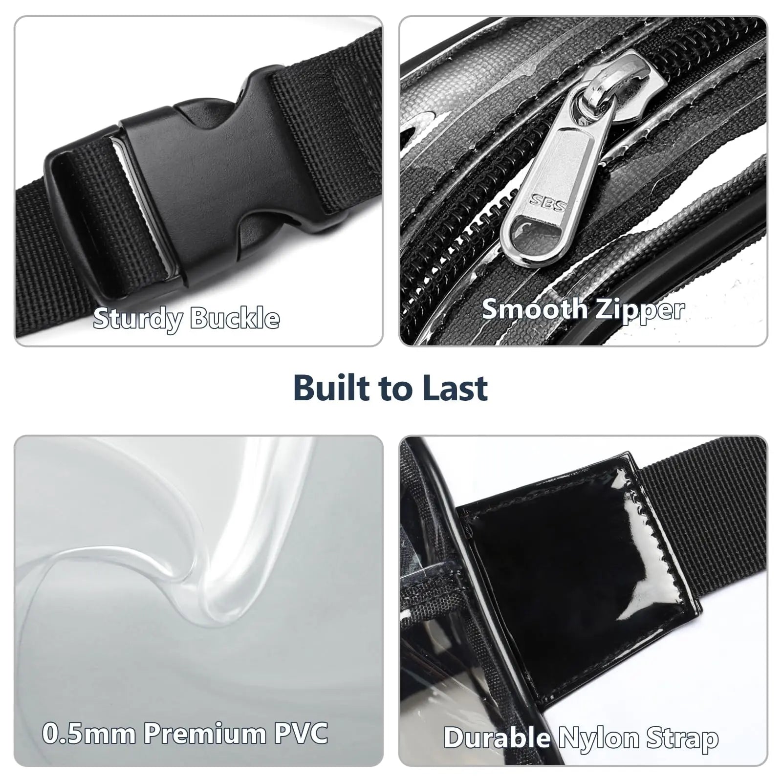 Sac banane transparent mode violette