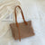 Sac cabas transparent tressé chic élégant - modèle Brown / (30cm<Max Length<50cm) - TransparenceSac.com