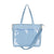 Sac Bandoulière Transparent Style École Fashion - modèle Light Blue - TransparenceSac.com