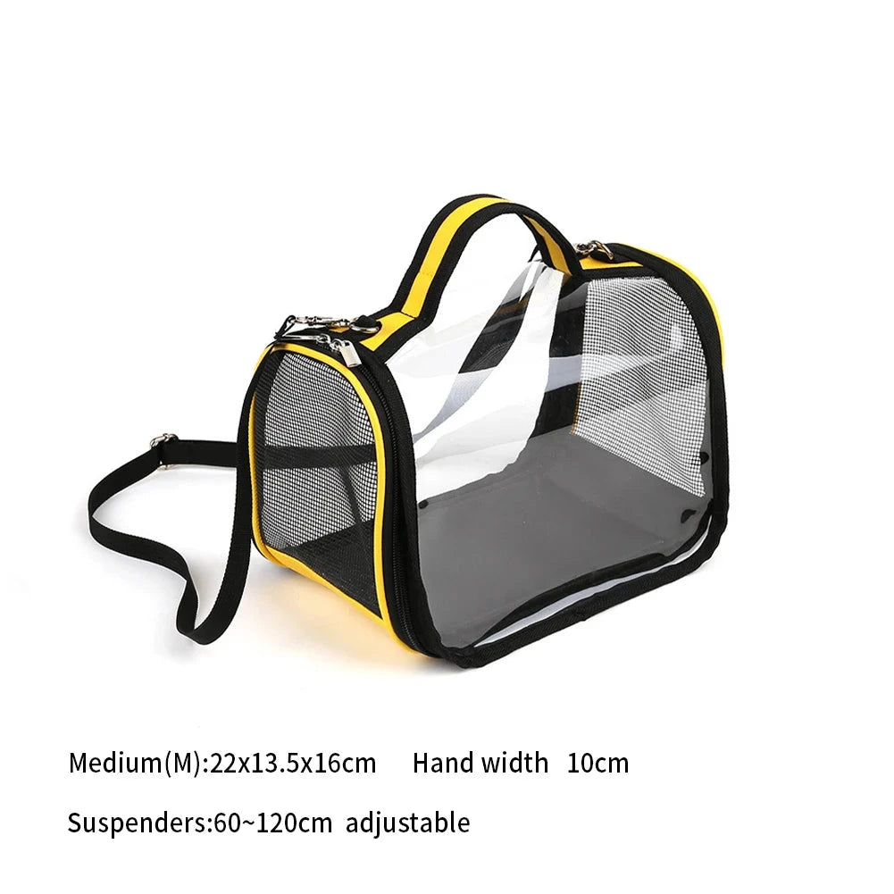 Sac a main transparent jaune mode