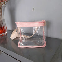 Trousse de Voyage Transparente Fashion - modèle Pink - TransparenceSac.com