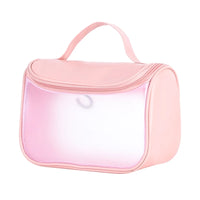 Trousse de voyage transparente élégante - modèle Pink - TransparenceSac.com