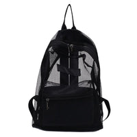 Sac à dos transparent chic école - modèle Black - TransparenceSac.com