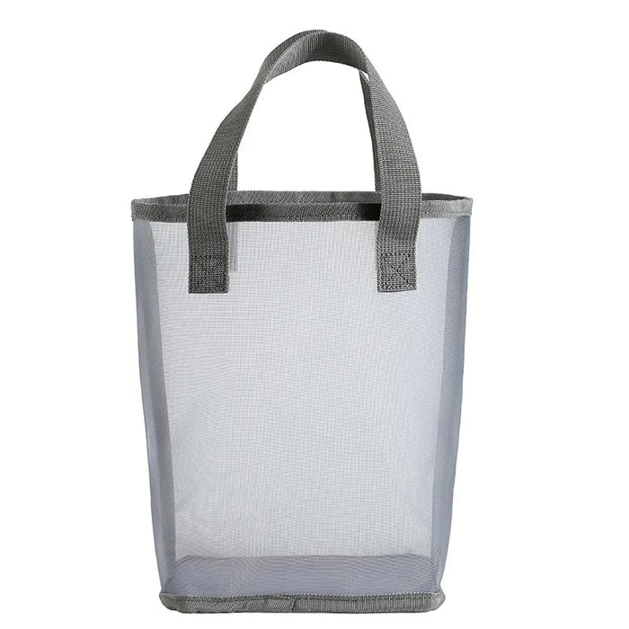 Sac shopping transparent gris moderne