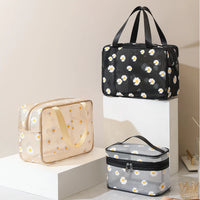 Trousse de toilette fleurs chic - TransparenceSac.com