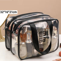 Sac transparent multi-usage cosmétique élégant - modèle Transparent-Large - TransparenceSac.com