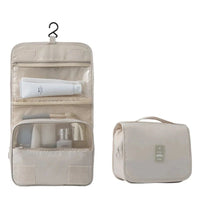 Trousse turquoise grande capacité voyage organisateur - modèle beige / L - TransparenceSac.com