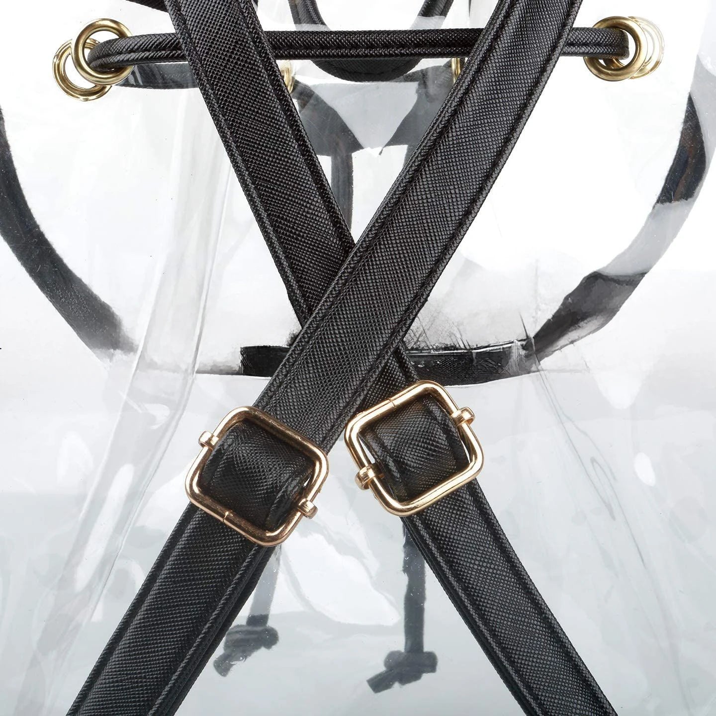 Sac à dos transparent fashion rose