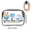 Trousse transparente croisière paix amour