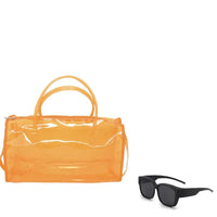 Sac de sport transparent rose élégant - modèle Orange - TransparenceSac.com