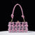 Sac à main transparent filet vert - modèle pink - TransparenceSac.com