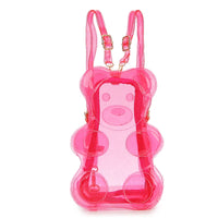 Sac à dos transparent ourson mode - modèle Hot Pink - TransparenceSac.com