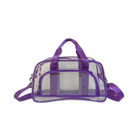 Sac de voyage transparent élégant pratiques - modèle H 42X15X26CM - TransparenceSac.com