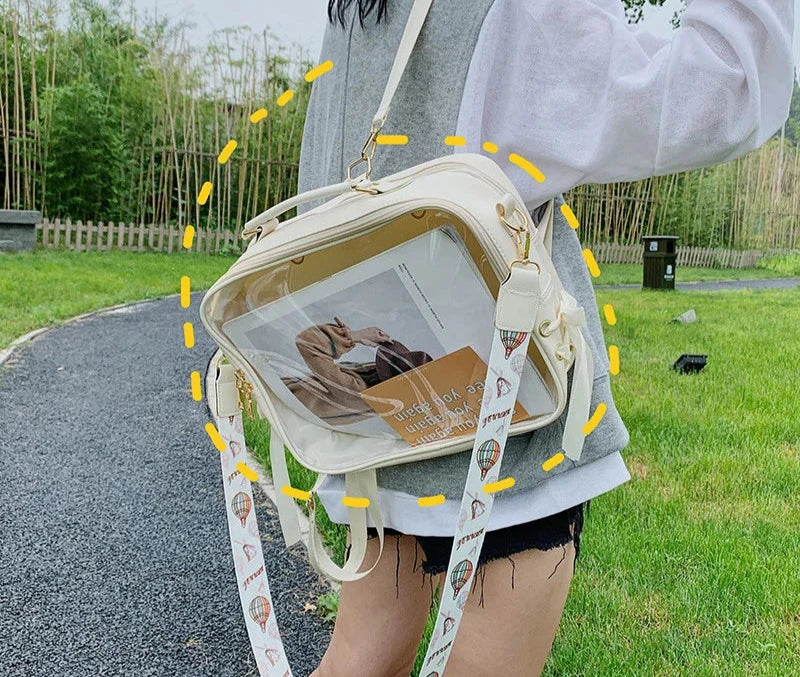 Sac à dos transparent violet original fashion