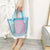 Sac Shopping Transparent Good Luck Fashion - modèle Blue small - TransparenceSac.com