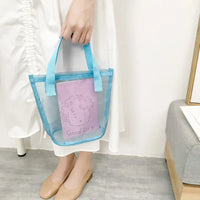 Sac Shopping Transparent Good Luck Fashion - modèle Blue small - TransparenceSac.com