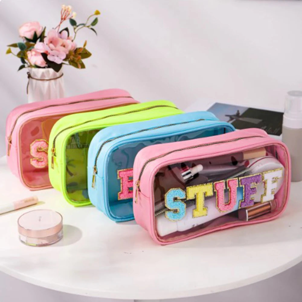 Trousse transparente fashion stuff compacte