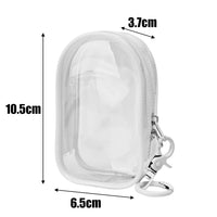 Pochette transparente pratique petit format - modèle Style A- Blanc / 1PC - TransparenceSac.com