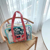 Sac de plage transparent coloré mode