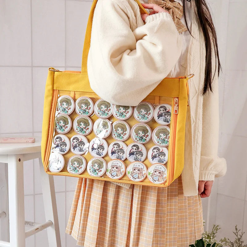 Sac Bandoulière Transparent Style École Fashion
