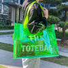 Sac shopping transparent joyeux irisé fashion