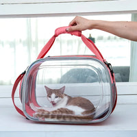 Sac de transport transparent pour animaux - modèle Pink / 40x30x30cm - TransparenceSac.com