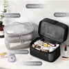 Trousse de toilette transparente double compartiment