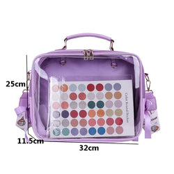 Acheter Sac à dos transparent violet original fashion - TransparenceSac.com