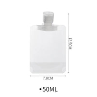 Flacon de voyage 100ml transparent - modèle 50ml - TransparenceSac.com