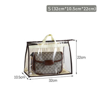 Sac shopping transparent XXL élégance pratique - modèle beige S - TransparenceSac.com