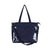 Sac Bandoulière Transparent Style École Fashion - modèle Navy Blue - TransparenceSac.com