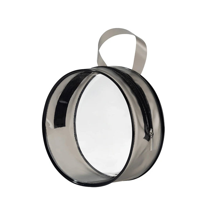 Trousse cosmétique ronde transparente fashion