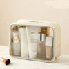 Trousse transparente de voyage compacte