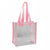Sac shopping transparent bordures rouges - modèle MULTI - TransparenceSac.com