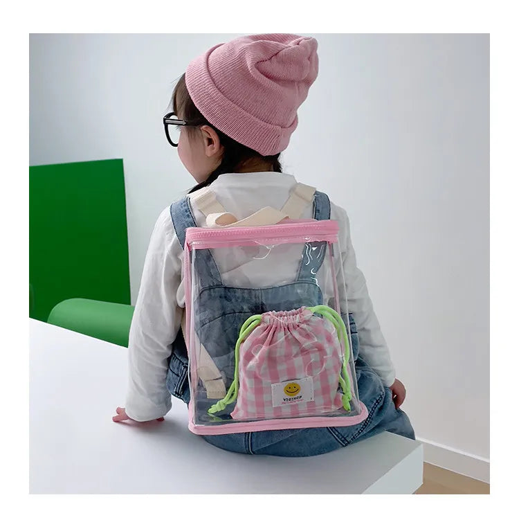Sac à dos transparent enfant fashion